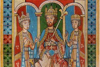 Friedrich Babarossa und seine Söhne in der Welfenchronik
