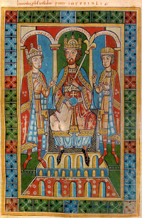 Friedrich Babarossa und seine Söhne in der Welfenchronik